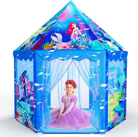 Princess Tent Toys-for-Girls,Large Mermaid Playhouse