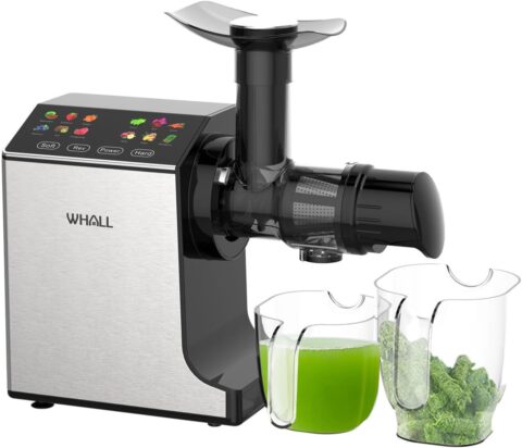 whall Masticating Slow Juicer, Professional Stainless Juicer Machines for Vegetable and Fruit